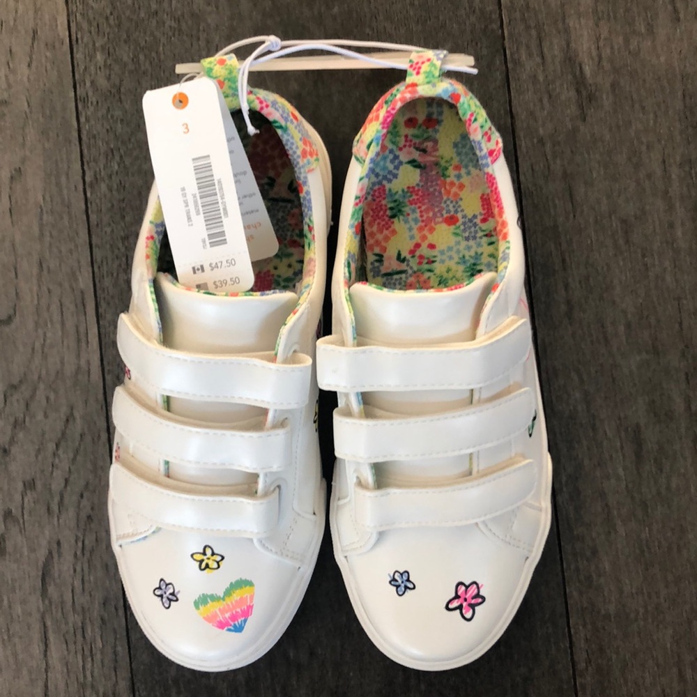 💖HP 10/03💖 Gymboree white girl’s sneakers - Picture 3 of 8